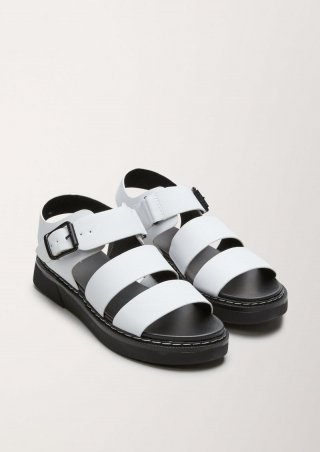 s.Oliver Sandalen in Lederoptik - weiß s.Oliver Sandalen in Lederoptik - weiß